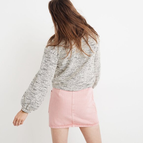 Madewell Texture & Thread Bubble-Sleeve Top Large NWT - Picture 4 of 8